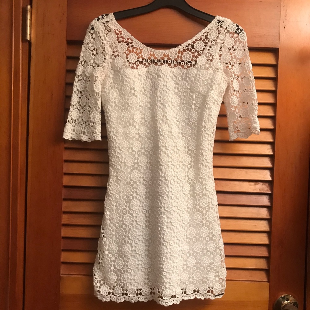 Abercrombie and Fitch White Lace Dress